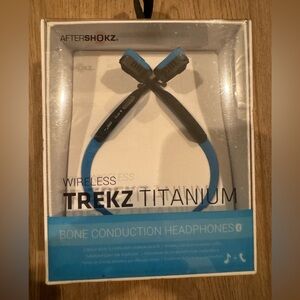 NWT AfterShokz wireless titanium Bine Conduction Headphones. New in sealed box